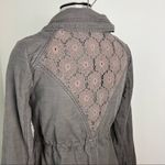 Anthropologie Hei Hei Ravenna Lattice Anorak Utility jacket Size Small S Olive Photo 6