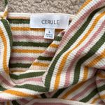 Brown and Tan Ruched Sleeveless Camisole Green Size L Photo 1