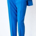 ZARA PANTS W/ FABRIC-COVERED BELT High-waist Blue Size M NEW Photo 0