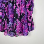 Rebecca Taylor  Women's Silk FLoral Blouse Sz 8‎ Photo 3