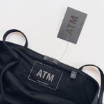 NEW ATM Women’s Luxury Finish Pima Cotton Cami Bodysuit Black Photo 5