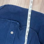 ZARA blue denim snap button shacket shirt jacket hi low size Medium Photo 7