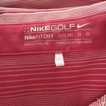 Nike  Golf x Disney Polo Shirt Womens Large Pink White Striped Athletic Photo 5