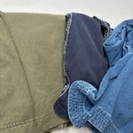 J.Jill Lot of 3  Cotton Lounge Pants Womens L Blue Green Embroidered Chambray EUC Photo 4