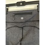 Lululemon Speed Tight IV Giant Herringbone Black Heathered Leggings Size 10 Photo 4