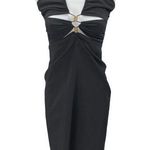 ZARA  Black Sleeveless Cutout Cami Camisole Midi Bodycon Sheath Tank Dress Size S Photo 0