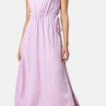Lilla P Drawcord Waist Maxi Dress Sleeveless V Photo 0