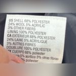 INC  L Full Length Plaid Wool Blend Winter Coat Photo 5