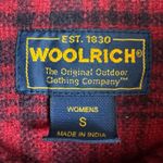 Woolrich Vintage  Buffalo Plaid Wool Jacket Women's Small Light Shacket Red Photo 2