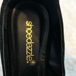 Black Faux Suede Gold Studded Metallic High Heel Platform Pumps Size 5.5 Photo 3