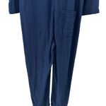 Free People NWT x Sandrine Rose Kimono Jumpsuit Sz Small Deep Blue Soft Photo 7