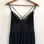 Victoria's Secret  Heavenly Supersoft Modal Jumpsuit Lace Trim Large in Black Photo 6