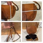 Patricia Nash  vin dis lea flap pebbled Italian leather crossbody bag camel Photo 4