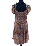 Patrons of Peace ‎ Womens Paisley Cold Shoulder Boho Dress Multicolor Small Photo 3