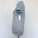 New Balance Womens Performance Tech Polo Size Medium Light Gray Grey Athletic Photo 9