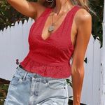 SheIn Tie Back Schiffy Tank Top Photo 3