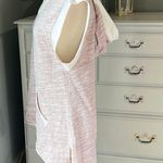 Oversized Tunic Hoodie Purple Heather Scoop Neck Pullover High Low Photo 3