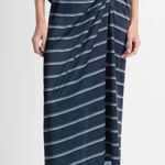 Vince . $395 NWT Rugby Stripe Gathered Satin Skirt 4 S Photo 0