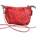 Coach Pink  Poppy Leather Crossbody Mini Bag Photo 1