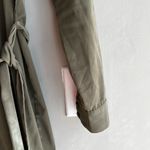 Banana Republic  Wrap Midi Dress Womens Size 2 Olive Green Tie Waist Photo 8