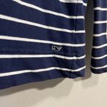 Vineyard Vines  Women's Striped Long Sleeve Top Navy Blue White Preppy Boat Small Photo 3