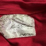 Avenue Knit Studio Red Ruched Shoulder Long Sleeve Lightweight Sweatshirt 18 20 Photo 9