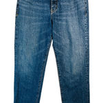 Pilcro The Vintage Straight Jeans Sz 27 Blue High Rise Raw Hem Boho Retro Chic Photo 0