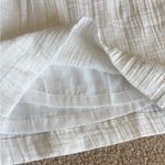 Soft Surroundings NWT  Gauze Straight
Shorts White Size Large Photo 3