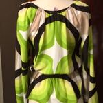 Michael Kors MICHAEL Lime Green Abstract Print Blouse Photo 2