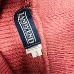 Lands' End Vintage  NWT women’s quarter button long sleeve sweater shirt Med retro Photo 3