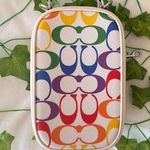 Coach Eva Phone Crossbody In Rainbow Signature Canvas ck189 Photo 2