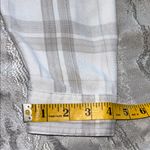 Jachs Girlfriend  White and Tan Plaid Button Down Shirt Photo 9