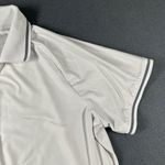 Mondetta  Womens XL White Active 1/4 Zip Short Sleeve Mesh Polo Shirt Photo 4