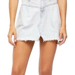 Free People ✨ LIGHT WASH SIDE CAR DENIM MINI SZ 29 SKIRT✨ Photo 0