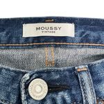 Moussy Vintage Velma Jeans Tapered Distressed Dark Wash Blue Denim Women's 26 Photo 3