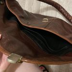 marino orlandi vintage genuine Italian leather braided strap buckle Brown Photo 7