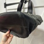 Coach Soho Satchel Shoulder Bag Signature Canvas Print Black Buckle Y2K Leather Photo 8