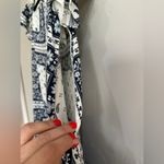 Cinq à Sept Cinq A Sept Minella Dress blue white paisley off the shoulder size 4 Photo 5