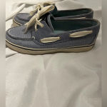 Sperry ‎ Bahama blue sequin boat shoes Photo 3