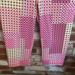 Victoria's Secret  Yellow Pink & Purple Circle Diamond Cropped Workout Legging Photo 2