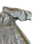 Aidan Mattox Silver Mini Dress Deep V Photo 7