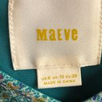 Maeve Anthropologie Meret Green Paisley Silk Tunic Top 6 Photo 10