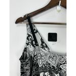 Soma Intimates Maxi Dress Womens Large Black White Paisley Boho Lounge Resort Photo 5