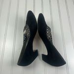 Sesto Meucci Rare Vintage Black Suede Point Toe Pumps Italy Womenโs Size 7.5 Photo 6