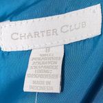 Charter Club NWT Teal Blue Sheath Dress Size 8 Medium Embellished Neckline Photo 5