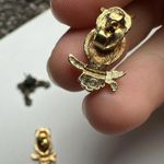 Cat Signed JJ & Avon Owl Stud Pierced Earrings Lot Of 2 Photo 9