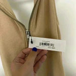 Half zip halterr dress Tan Size XS Photo 2