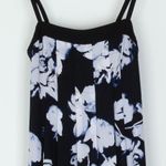 White House | Black Market Floral Maxi Dress Black White Size 2 Flowy Whimsigoth Photo 1