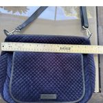 Vera Bradley  Crossbody Bag Quilted Front Pocket Navy Blue Floral Purse EEUC Photo 7