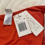 l*space Leonie Bikini Bottoms in Orange Metallic Textured Small NWT Photo 3
